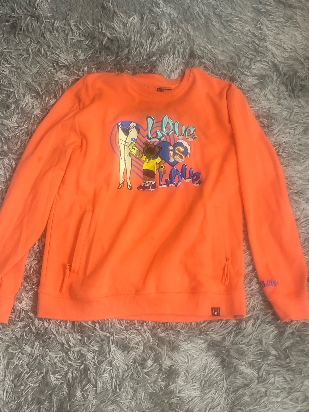 Civilized Men’s Orange Graphic Men's Sweatshirt 2XL